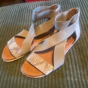 Stylish Gray Strappy Sandals